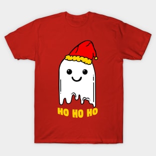 Cute Boo Ghost Ho Ho Ho T-Shirt